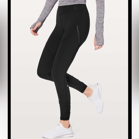 NEW Lululemon Rain Repellent High-Rise Run Tights - Picture 1 of 8